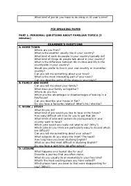pet and fce speaking paper part 1 idioms teaching which of the following is an example a feasibility report quizlet