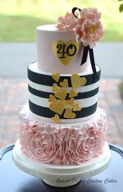 Pictures Of 40th Birthday Cakes For Ladies 40th Birthday Cake Cake By Elisabeth Palatiello 40th Birthday Cake For Women 40th Birthday Cakes Birthday Cakes For Women