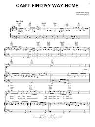 Joe Cocker Can T Find My Way Home Partitions A Imprimer Joe Cocker Partition Piano