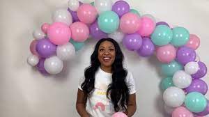 Balloon Arch Tutorial Without Stand Unicorn Balloon Garland Unicorn Balloon Arch Tutorial Arch Youtube Balloon Arch First Birthday Balloons Balloons