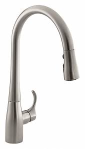 Replacement sprayhead for various kohler kitchen faucets; Kohler Stainless Steel Gooseneck Pull Out Kitchen Sink Faucet Manual Faucet Activation 1 5 Gpm 493j35 K 596 Vs Grainger