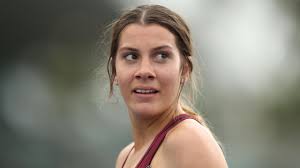 Emily Campbell wins at the Australian Track and Field Championships at the  Sydney Olympic Park.