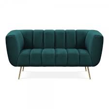 Tolle angebote das ganze jahr bei conforama! Vivienne Samt 2 Sitzer Sofa Petrol Moderne Samtsofas