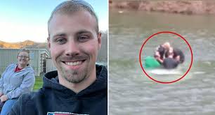 Firefighter dies trying to save mum who drove into river with child