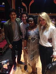 Darren Harry And Becca Supporting Amber On Dwts