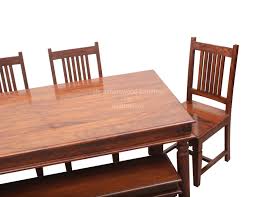 Indian furniture is very popular all over the world and. Sturdy Solid Wood Dining Set In Sheesham Wood