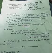 Sau khi hoàn thành bài thi môn ngữ văn vào lớp 10 thpt, các thí sinh tỉnh phú thọ ra về với tâm lý thoải mái. Xon Xao Ä'á» Mon VÄƒn Thi Vao Lá»›p 10 TrÆ°á»ng Chuyen Khanh Hoa Há»i Há»c Sinh Muá»'n Lam Khoai Tay Hay Trá»©ng Vietnamnet