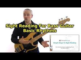 Although it has similar features with guitars, mastering it requires a lot of effort. Sight Reading For Bass Guitar Basic Rhythms L 123 Bass Guitar Learn Bass Guitar Guitar