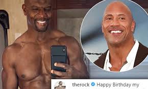 The actor turns 50 on july 30, 2018. Dwayne The Rock Johnson Says Terry Crews Is In Amazing Shape As He Wishes Him A Happy Birthday Daily Mail Online