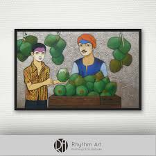 Affordable and search from millions of royalty free images, photos and vectors. The High Color Contrast Creates A Dramatic Effect And Also Amplifies The Stimulation Of The Painting Goi Rhythm Art Indian Art Gallery Indian Contemporary Art