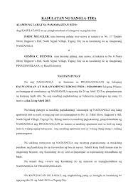 Contextual translation of kasunduan sa sangla ng motor into english. Kasulatan Ng Sangla Tira