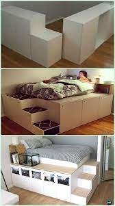 Full size diy platform bed with storage plans. 22 Spacious Diy Platform Bed Plans Suited To Any Cramped Budget