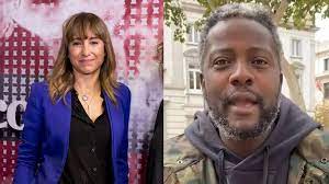 Enfrentamiento entre la periodista Ana Pardo de Vera y Bertrand Ndongo en  el acto conmemorativo del