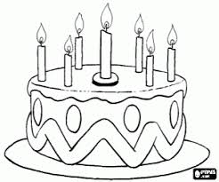 Birthday cake with no candles coloring pages. Happy Birthday Cake Drawing Ideas Happy Emotion