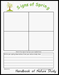 Handbook Of Nature Study 2011 Spring Series Signs Of Spring Nature Study Spring Sign Homeschool Nature Study