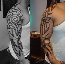 Full Arm Tribal Tattoo By Jassi Tattoos Full Arm Tattoos Tribal Tattoos Arm Tattoo