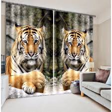 Cover your walls with artwork and browse our selection of tiger print art prints and find the perfect design for you—created by our community. Animal Tiger Print Luxury Blackout 3d Window Curtain Living Room Kids Bedroom Drapes Customized Size Pillowcase Curtains Aliexpress