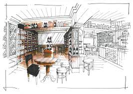 If you pay attention to subtle contrasts in a single space, you'll be able to create rooms that feel complete and balanced. 4 Masters Of Interior Sketching And Their Drawing Tricks School Of Sketching By Olga Sorokina