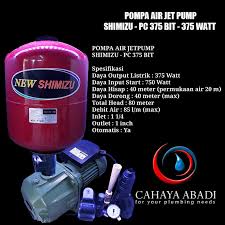 30 liter/ menit daya hisap : Pompa Air Jet Pump Shimizu Pc 375 Bit 375 Watt Plus Tabung 19lt Shopee Indonesia