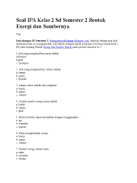 We did not find results for: Soal Ipa Kelas 2 Sd Semester 2 Bentuk Energi Dan Sumbernya