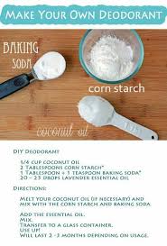 Homemade Deodorant Using Baking Soda Coconut Oil And Corn Starch Diy Natural Deodorant Diy Deodorant Homemade Deodorant