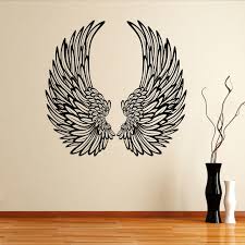 Decorative Angel Wings Wall Sticker Decal World Of Wall Stickers Angel Wall Art Angel Wings Wall Angel Wings Wall Art