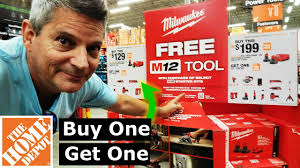 Home Depot NEW Milwaukee Buy One Get One Tool Deals Started!