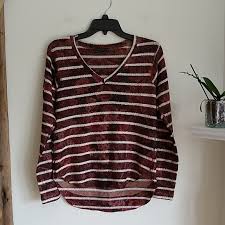 Nally Millie Nwt Striped Floral Sweater S Nwt