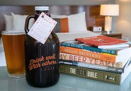 Craft growlers to go is a beer bar serving cold pints, #craftbeer tasting flights, and growlers to go from 45 rotating taps. Portland S Hotel Lucia Launches In Room Growler Program Cheers