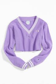 Slide View 5 Champion Uo Exclusive Oversized V Neck Cropped Sweatshirt Cute Casual Outfits Top Outfits Champion Clothing