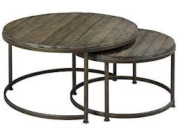 Leone Round Nesting Cocktail Brown Large Round Nesting Coffee Tables Nesting Coffee Tables Coffee Table