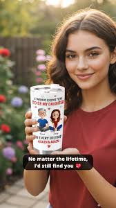 This personalized tumbler is the perfect custom gift for dad and daughter,  celebrating a bond of love that lasts through every lifetime ❤️✨, US &  International shipping ✈️, #pawfecthouse #personalized ...