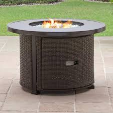 Better Homes And Gardens Colebrook 37 Gas Fire Pit Walmart Com Gas Firepit Fire Pit Walmart Glass Fire Pit