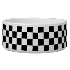 Black And White Bowl Black And White Check Pattern Bowl Zazzle Com Pattern Bowl Checkerboard Pattern White Bowls