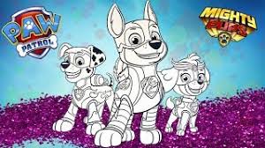 38+ chase coloring pages for printing and coloring. Coloring Paw Patrol Marshall Chase Skye Mighty Pups Glittering And Magic Markers Youtube