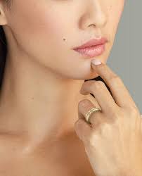 FRANKLIN Comfort Fit Gold Ring with 0.50ct Diamonds