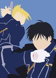 Roy Mustang And Riza Hawkeye Minimalist Wallpaper Anime Fullmetal Alchemist Roy Mustang