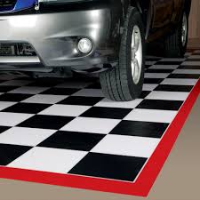 G Floor Black And White Checker Pattern Parking Mats Are Solid Vinyl Parking Mats Comes In Several Sizes Garage Floor Garage Floor Mats Vinyl Floor Covering