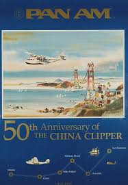 Panam 50th Anniversary Poster Vintage Airline Posters Vintage Travel Posters Aviation Posters