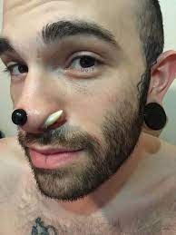 Figured I D Share My Boyfriend S Face Septum 7 16 Septril 12mm Ears 1 1 8 Stretched Septum Septum Piercing Stretched Septum