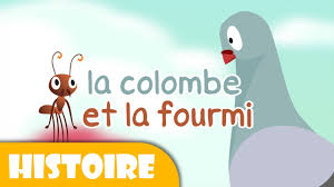 قالت لها الحمامة في أعلى الشجرة : La Colombe Et La Fourmi Ù…Ø¹Ù„Ù… Ø§Ù„Ù„ØºØ© Ø§Ù„ÙØ±Ù†Ø³ÙŠØ©