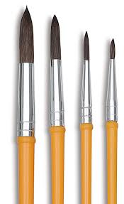 144 camel hair round art craft hobby paint br. Crayola Camel Hair Watercolor Brushes Blick Art Materials