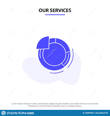 Our Services Graph Circle Pie Chart Solid Glyph Icon Web