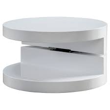 Shop for oval coffee table in coffee tables. Osto Small Oval Rotatable Coffee Table Glossy White Christopher Knight Home Target