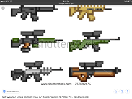 Pin Em Pixel Weapons