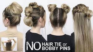 I've seen other chignon styles on pinterest, but they never turn out right! How To Messy Bun With Clutcher No Hair Ties And No Bobby Pins Easy Youtube