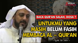 Download lagu fasih membaca alquran mp3 gratis dalam format mp3 dan mp4. Berdosakah Jika Belum Fasih Membaca Al Quran Ceramah Syekh Ali Jaber Youtube