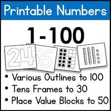 I use the printable bingo cards quite often in class. Printable Numbers 1 100 Worksheets Teachers Pay Teachers