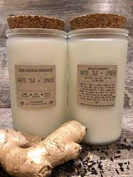 White Tea Ginger Soy Candle 15 5oz Wood Wick Candle New Etsy Soy Candles Diy Candles Scented Relaxing Candles