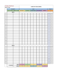 Attendance sheet may key function as a tracking key to monitor and determine individual dedication and performance for their works or attentions. 43 Free Printable Attendance Sheet Templates Templatelab